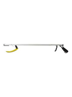 Medline Pistol Grip Reacher 32in Long Reach Grabber Tool with Yellow Jaw